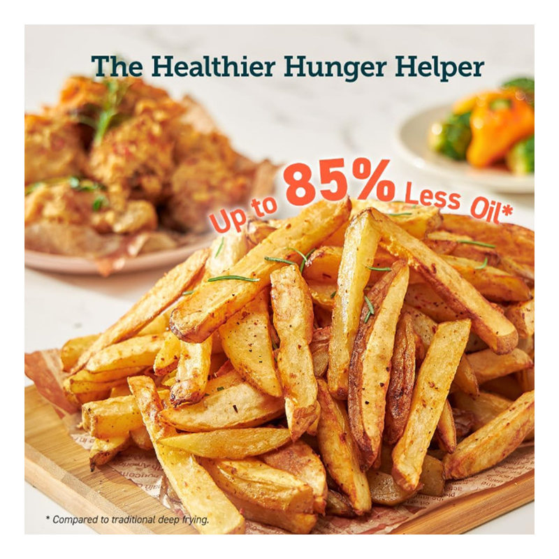 Dual-Zone Air Fryer with Transparent Window & Independent Temperature Control – 8L Digital Display Multifunction Oven CV-F910